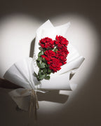 Reflexed Red Roses Half Dozen