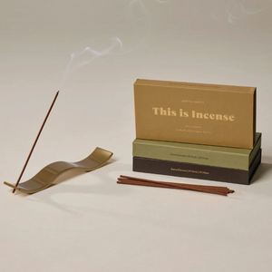 Gentle Habits Brass Wave Incense Holder